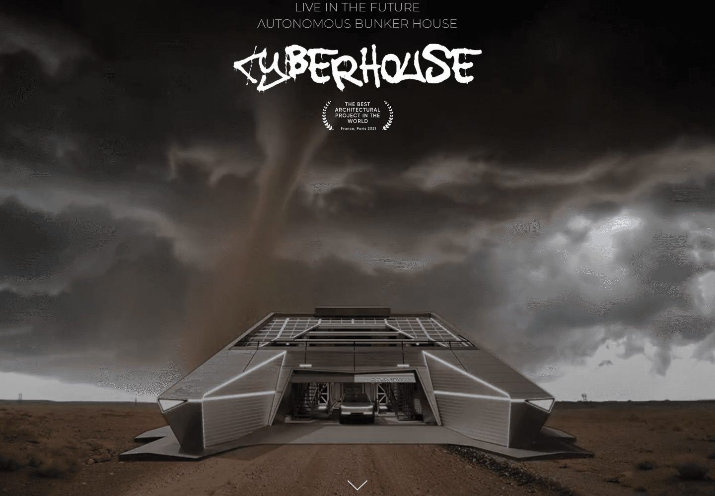 Сайт CyberHouse: Исходный экран полной версии